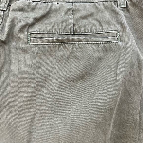 Tailor Vintage Pants Men's 36x32 Olive Green Straight Fit Chino Preppy Normcore - Picture 10 of 15